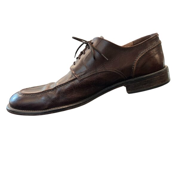 Brass Boot Brown Leather Split Apron Toe Derby Shoes Mens 12 Spain main image 12